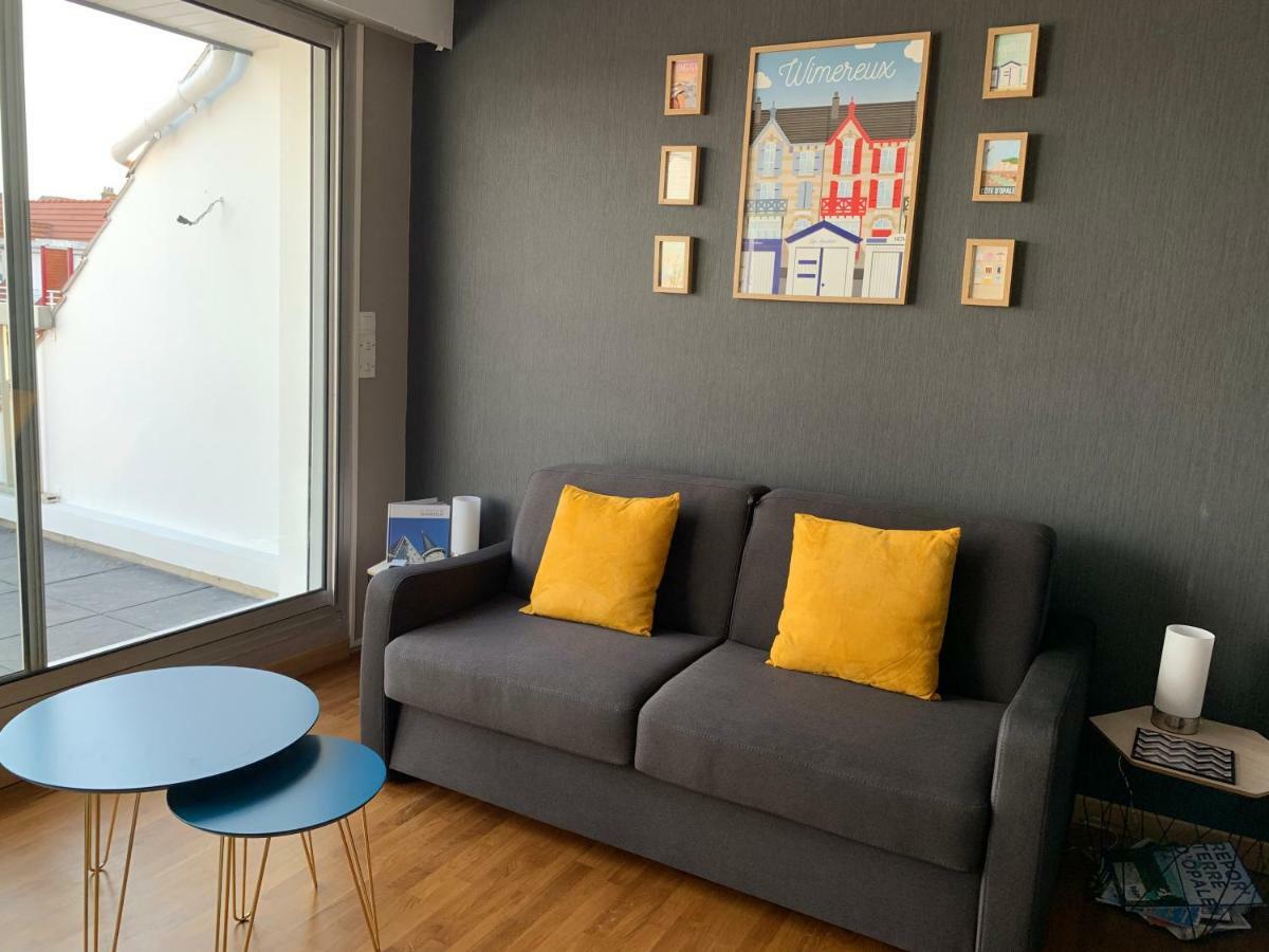 La Terrasse Vue Mer Du 42 Ferber, Plein Sud Wifi Apartment Wimereux Bagian luar foto